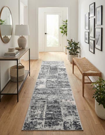 Gray Finsbury Runner Rug