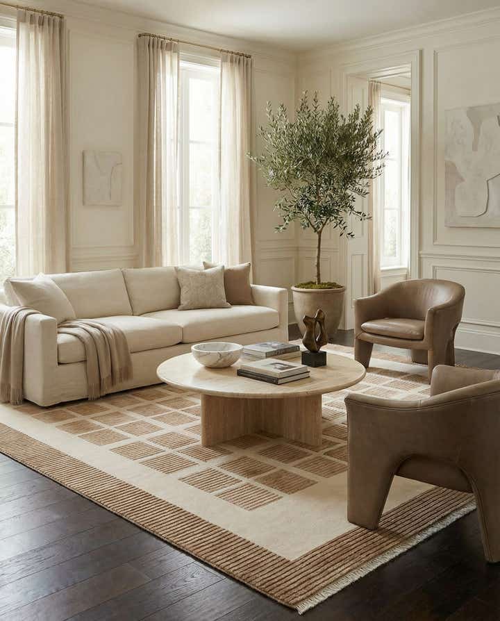 6' 7 x 9' 10 Hand Knotted Darya Wool Rug