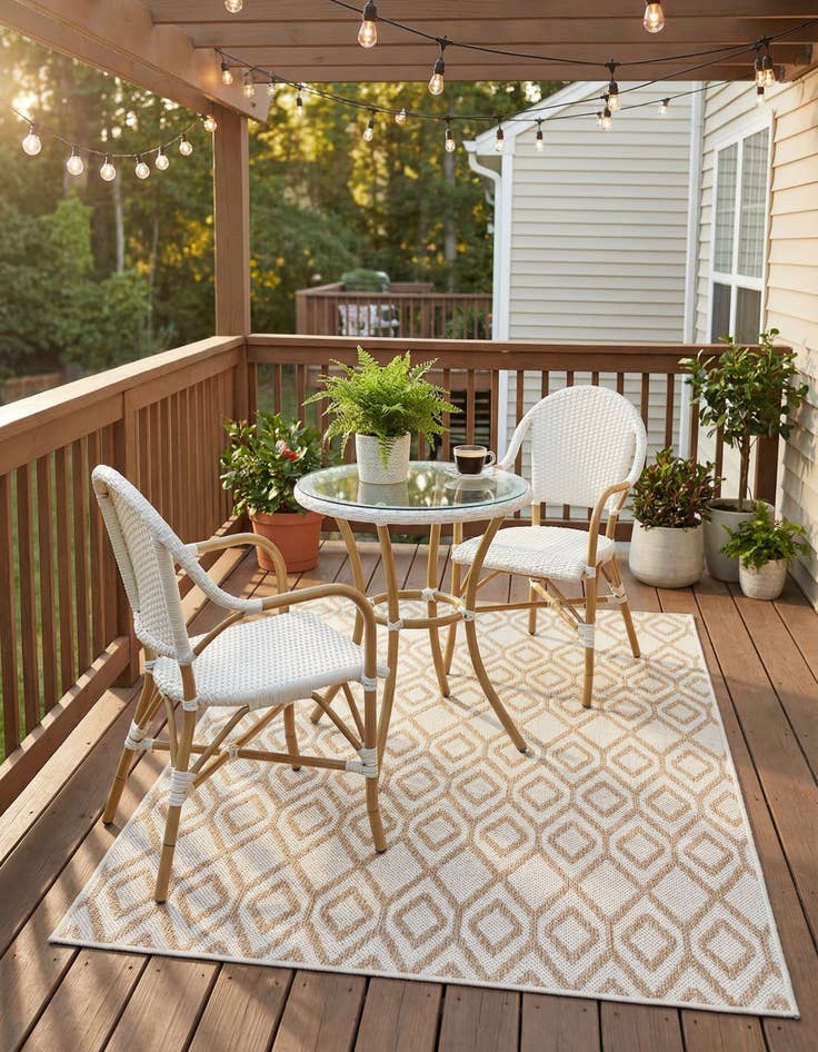 Detail image of 3' x 5' 3 Easy-Clean Jill Zarin Turks and Caicos Indoor / Outdoor Rug