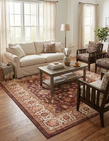 Coffee Brown Medina Square Rug