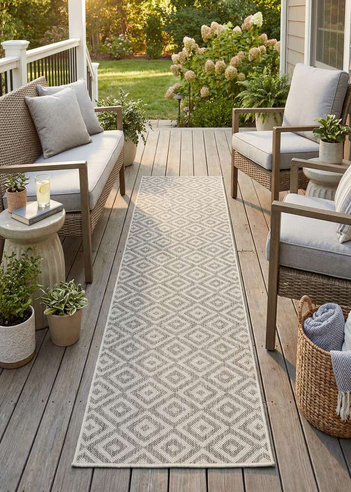 2' x 8' Easy-Clean Jill Zarin Costa Rica Indoor / Outdoor Runner Rug