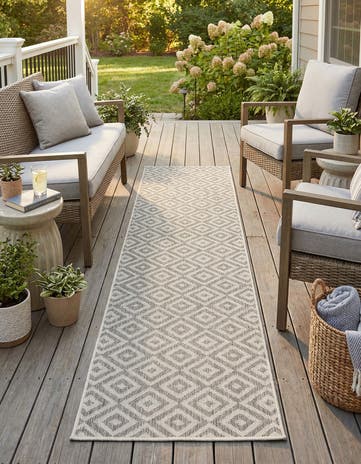 2' x 8' Easy-Clean Jill Zarin Costa Rica Indoor / Outdoor Runner Rug