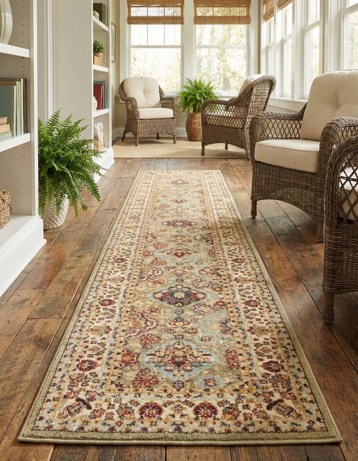Detail image of 2' 7 x 10' Classic Agra Runner Rug