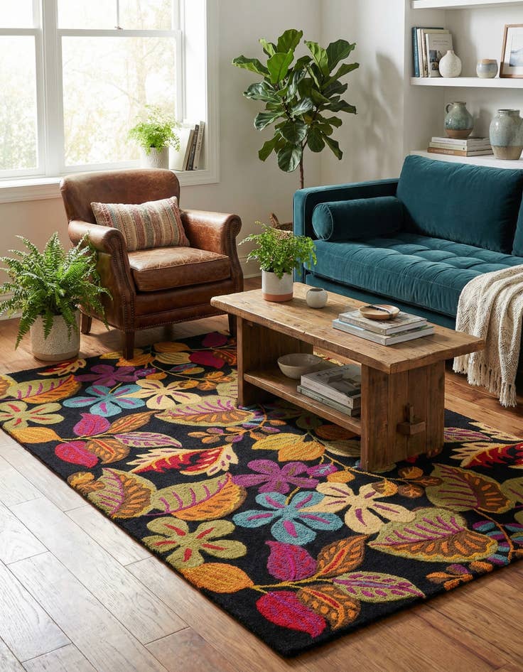 Detail image of 4' 1 x 7' 8 Agra Wool Rug