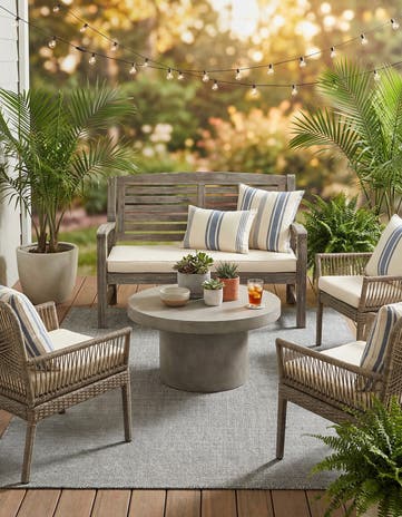 5' 1 x 8' Easy-Clean Jill Zarin Palm Springs Indoor / Outdoor Rug