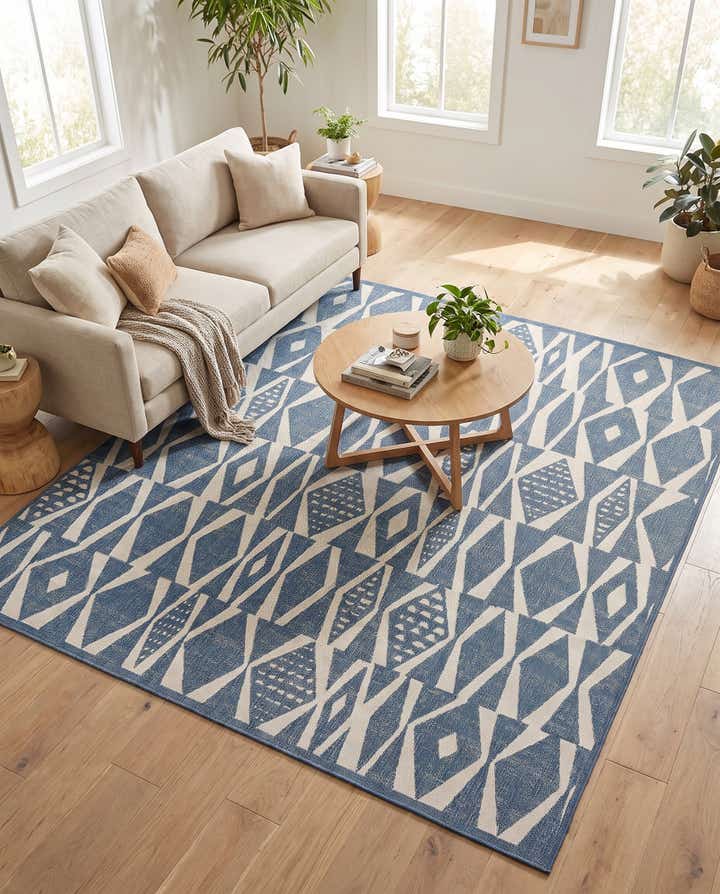 10' x 10' Easy-Clean Baja Indoor / Outdoor Square Rug