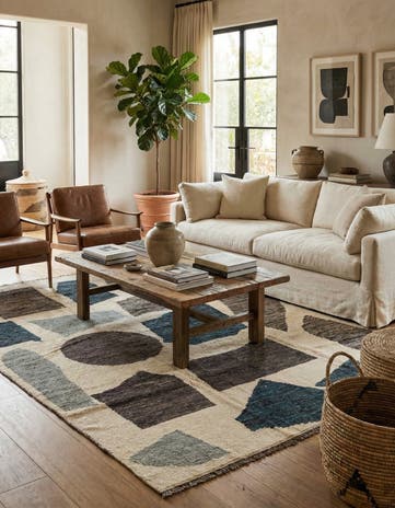 10' 5 x 14' 8 Hand Knotted Moroccan Wool Rug