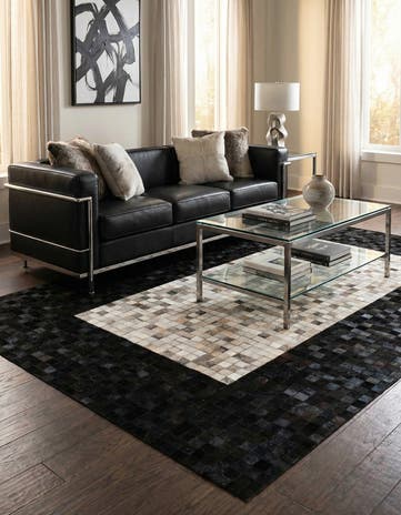 5' x 7' 11 Cowhide - Patchwork Rug