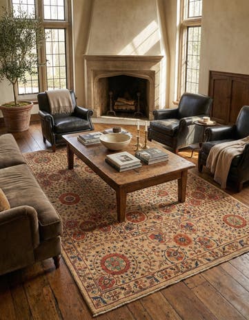 6' 2 x 8' 2 Hand Knotted Ariana Ziegler Oriental Rug