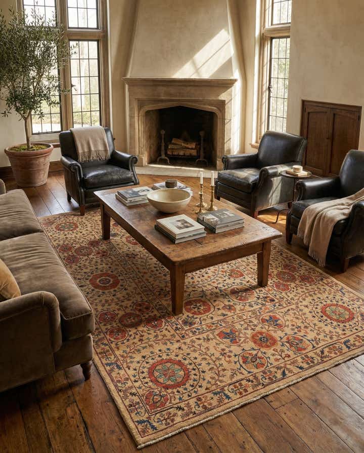 6' 2 x 8' 2 Hand Knotted Ariana Ziegler Oriental Rug