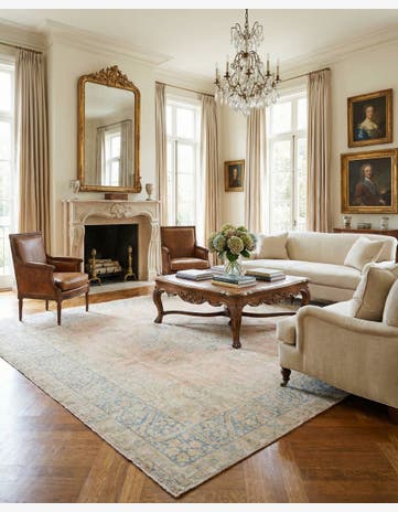 9' 10 x 13' 3 Vintage Royal Wool Rug
