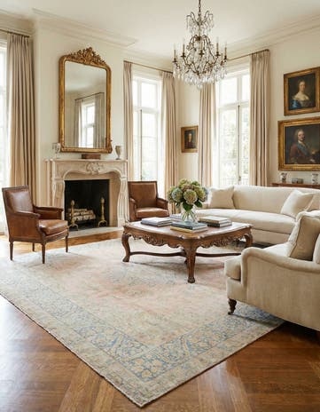9' 10 x 13' 3 Vintage Royal Wool Rug