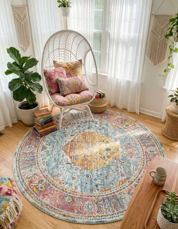 Detail image of 8' x 8' Havana Round Rug
