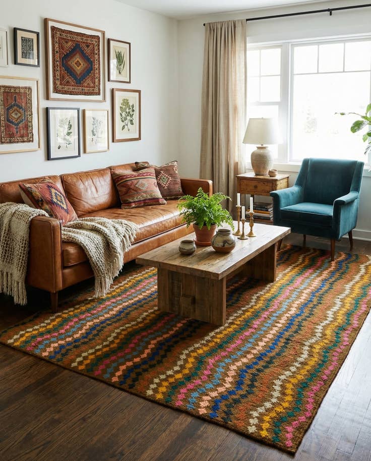 Detail image of 6' 6 x 9' 10 Hand Knotted Balouch Wool Rug