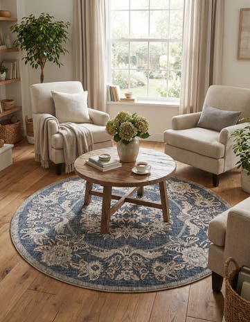 7' x 7' Eco Traditional Round Rug