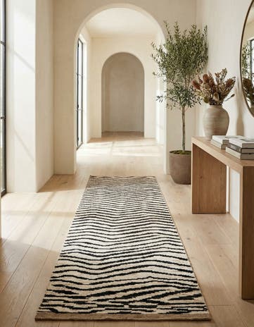 4' x 14' 10 Hand Knotted Moroccan Wool Runner Rug