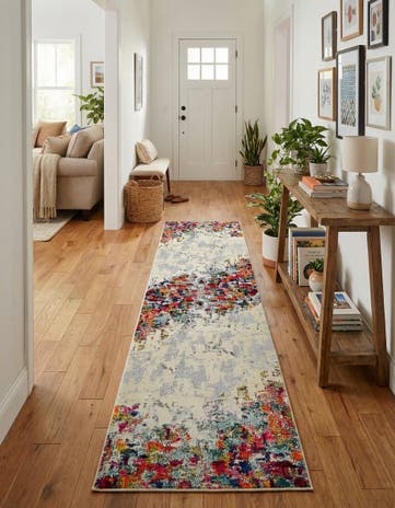 2' 7 x 10' Washable Theia Runner Rug