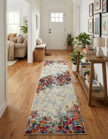 2' 7 x 10' Washable Theia Runner Rug