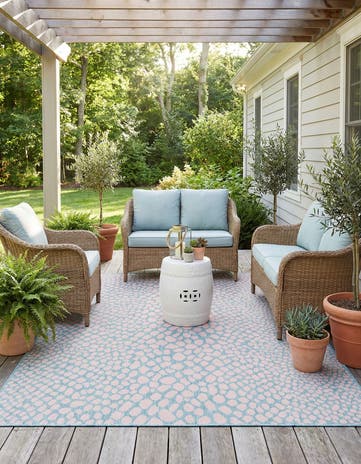 6' x 9' Easy-Clean Jill Zarin Cape Town Indoor / Outdoor Rug
