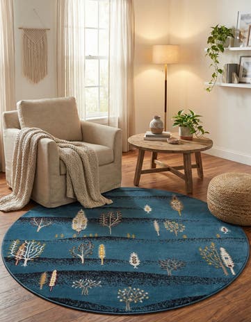 5' 3 x 5' 3 Laguna Round Rug