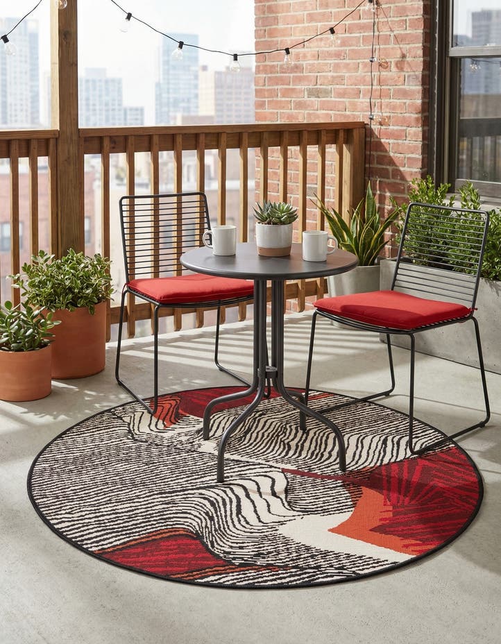 3' x 3' Easy-Clean Modern Indoor / Outdoor...