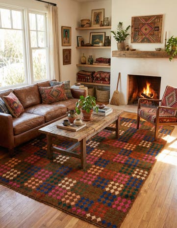 4' 10 x 6' 9 Hand Knotted Balouch Wool Rug