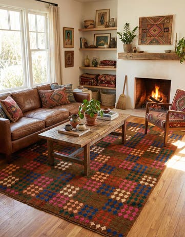 4' 10 x 6' 9 Hand Knotted Balouch Wool Rug