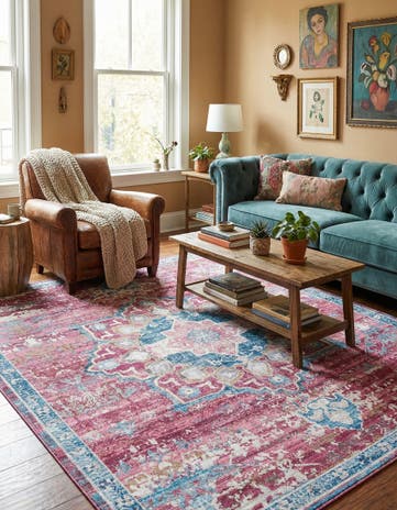 7' 10 x 7' 10 Washable Francesca Square Rug