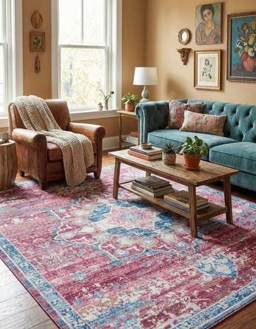 7' 10 x 7' 10 Washable Francesca Square Rug