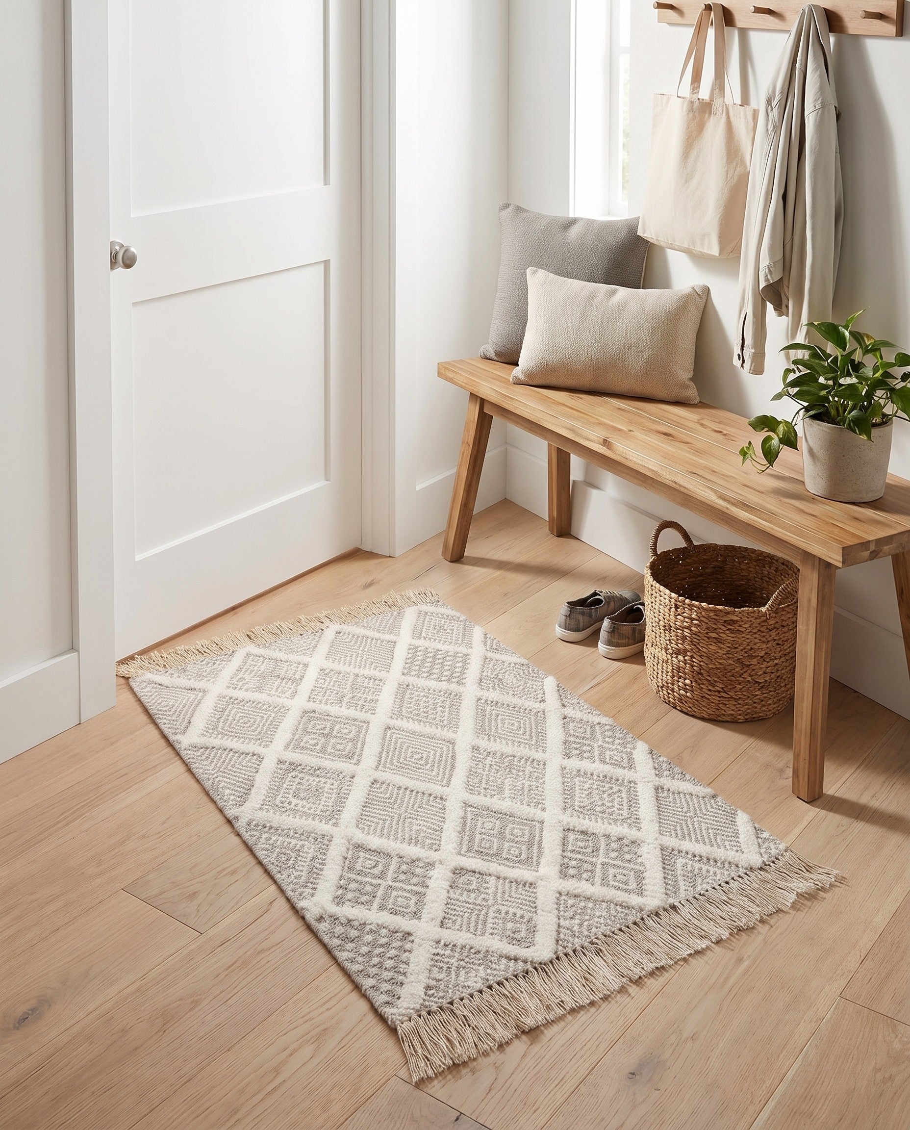 60cm x 90cm Hecho a mano Braided Jute Alfombra