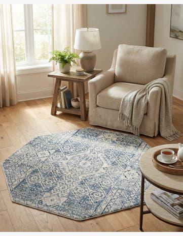 Gray Newport Octagon Rug