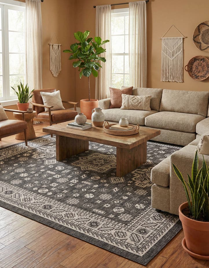 13' x 13' Easy-Clean Aztec Indoor / Outdoor ...