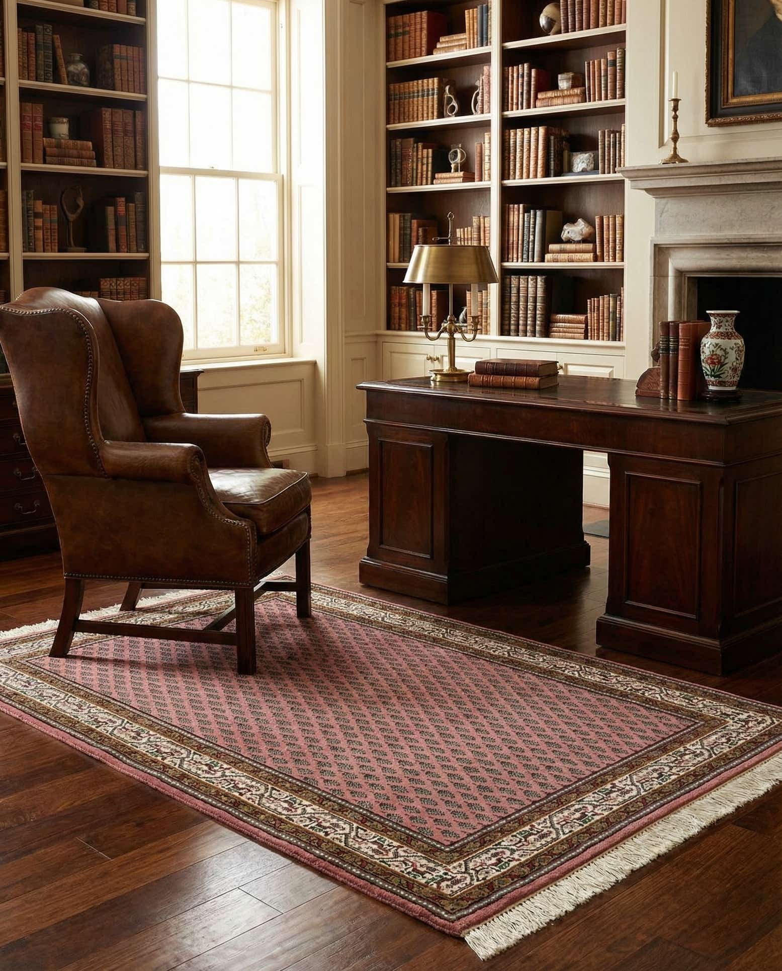 3' 1 x 5' 3 Hand Knotted Mir Wool Rug
