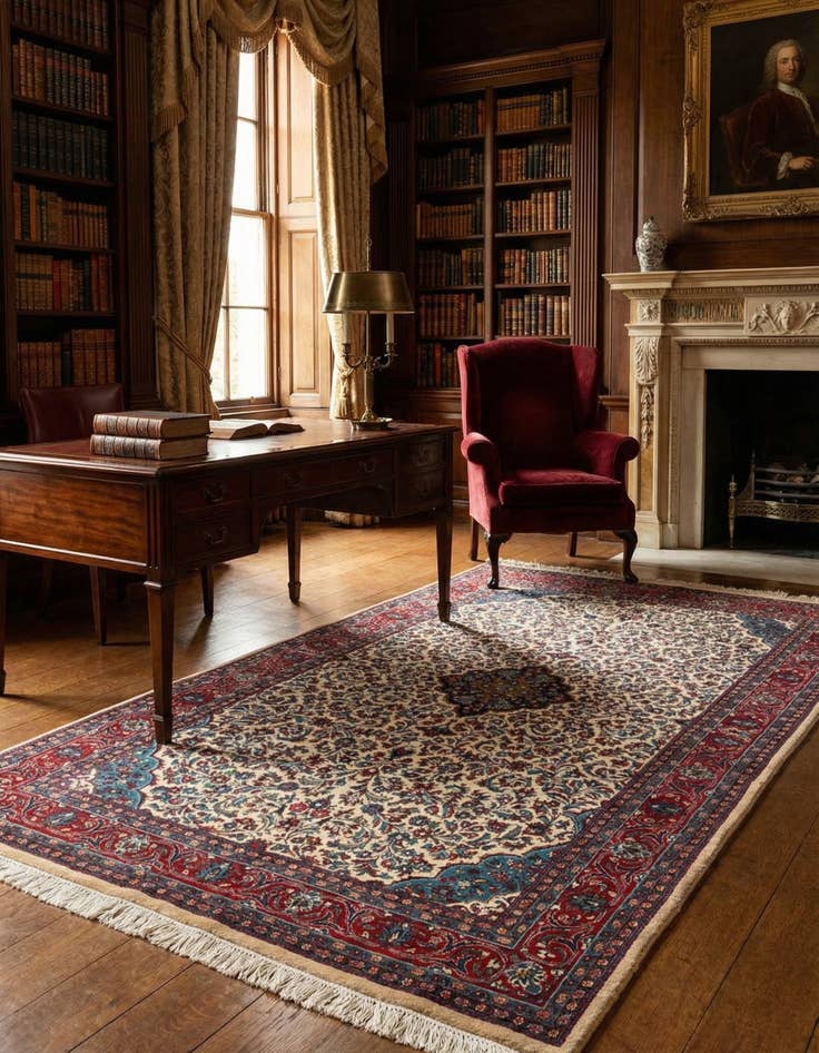 Detail image of 4' 3 x 6' 10 Sarouk Rug