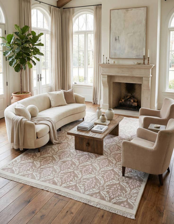 Detail image of 7' 11 x 10' 6  Hand Knotted Darya Wool Rug