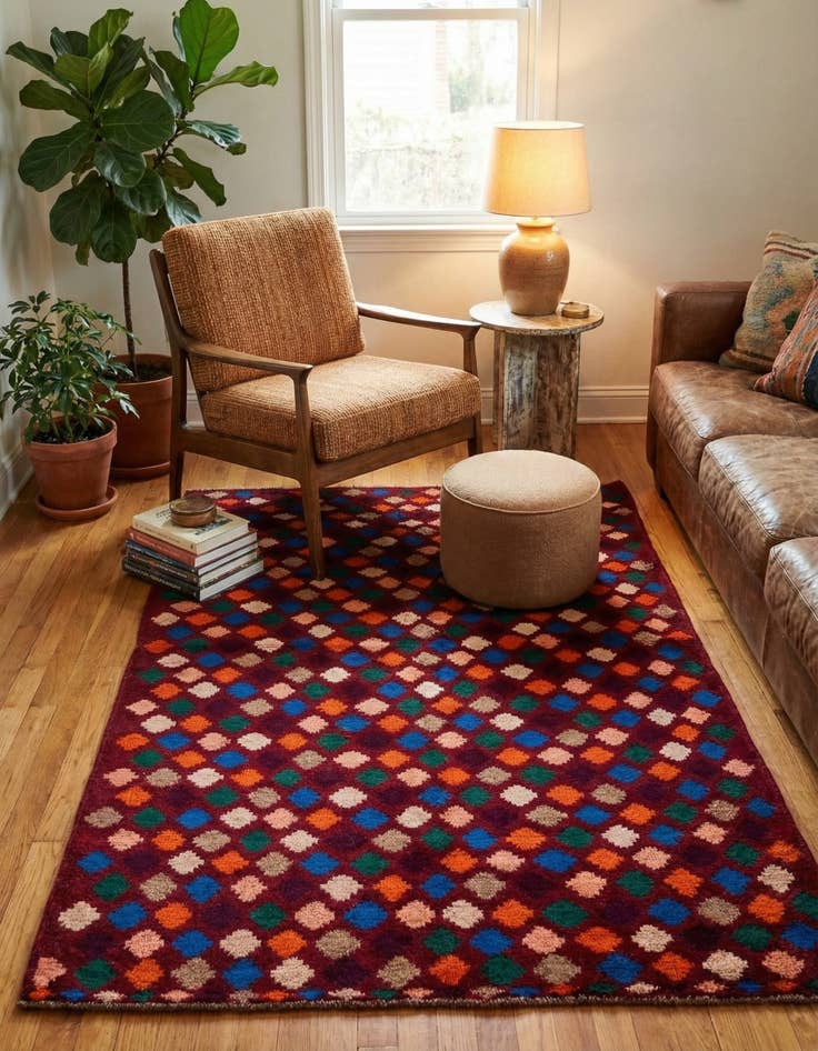 Detail image of 3' 10 x 6' Hand Knotted Balouch Wool Rug