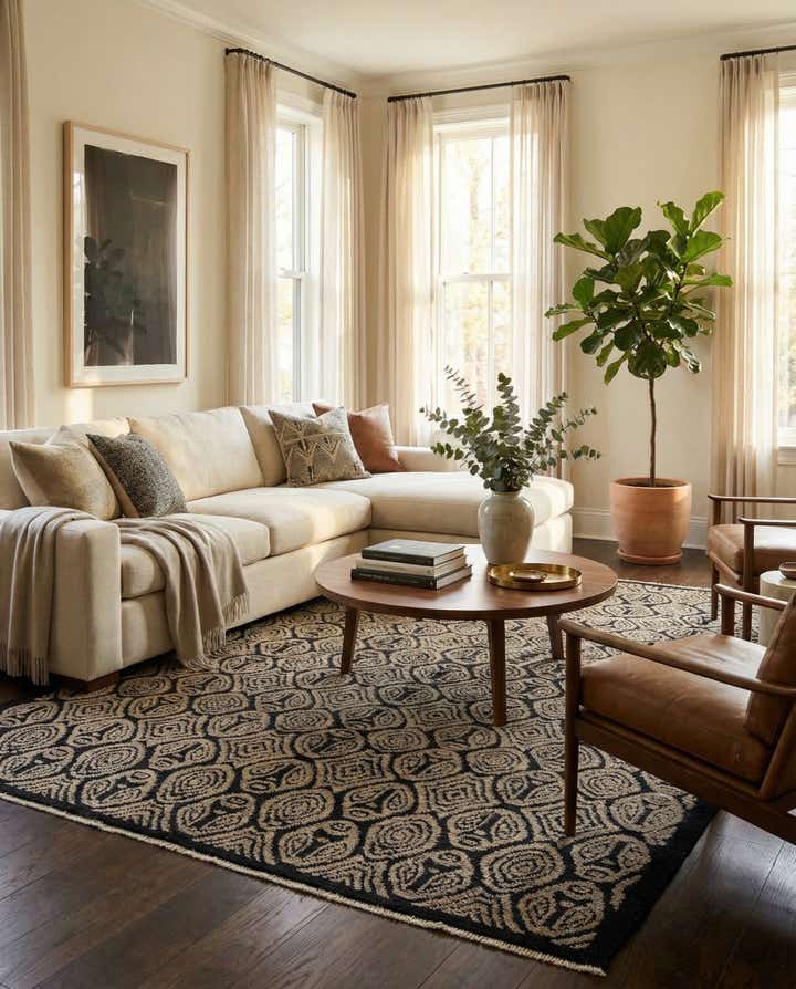 8' 4 x 10' 4 Hand Knotted Darya Wool Rug