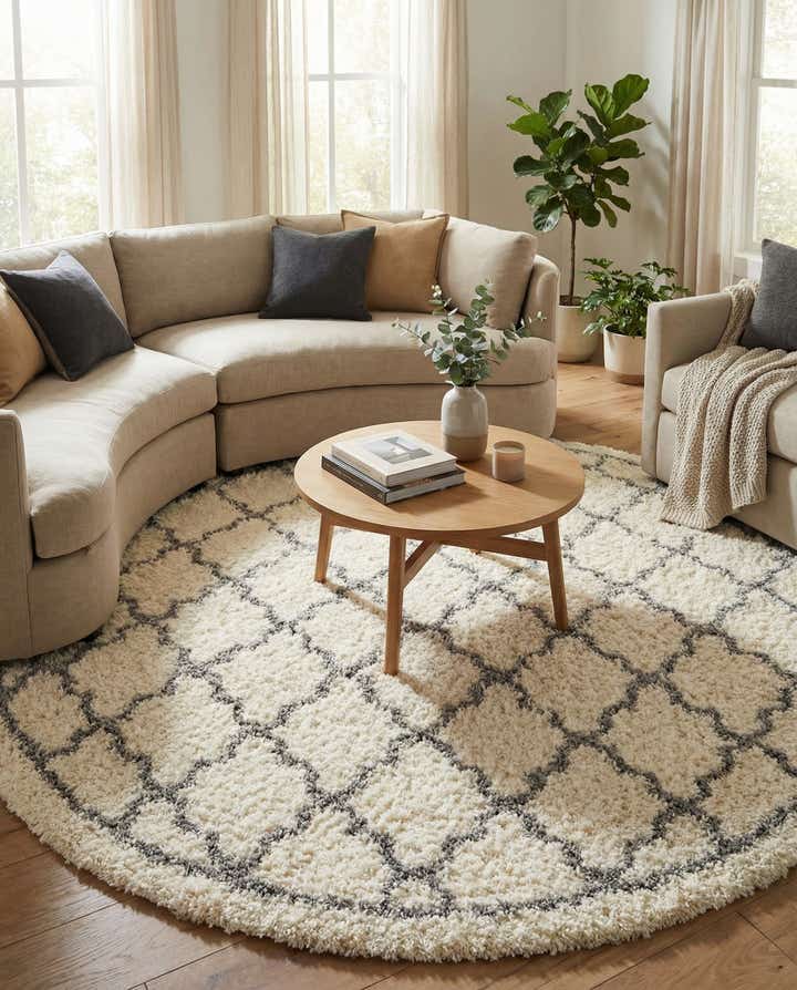 10' x 10' Infinity Shag Round Rug
