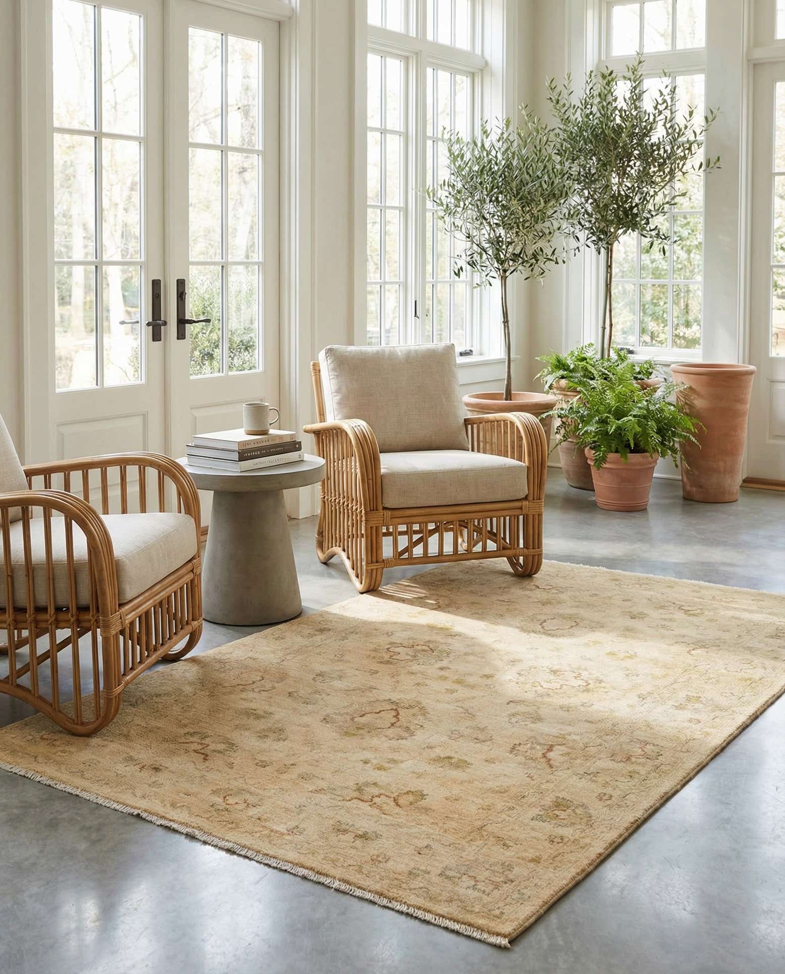 4' x 6' 1 Hand Knotted Peshawar Ziegler Rug