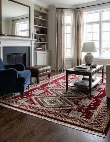 4' 3 x 6' 2 Hand Knotted Bokhara Oriental Rug