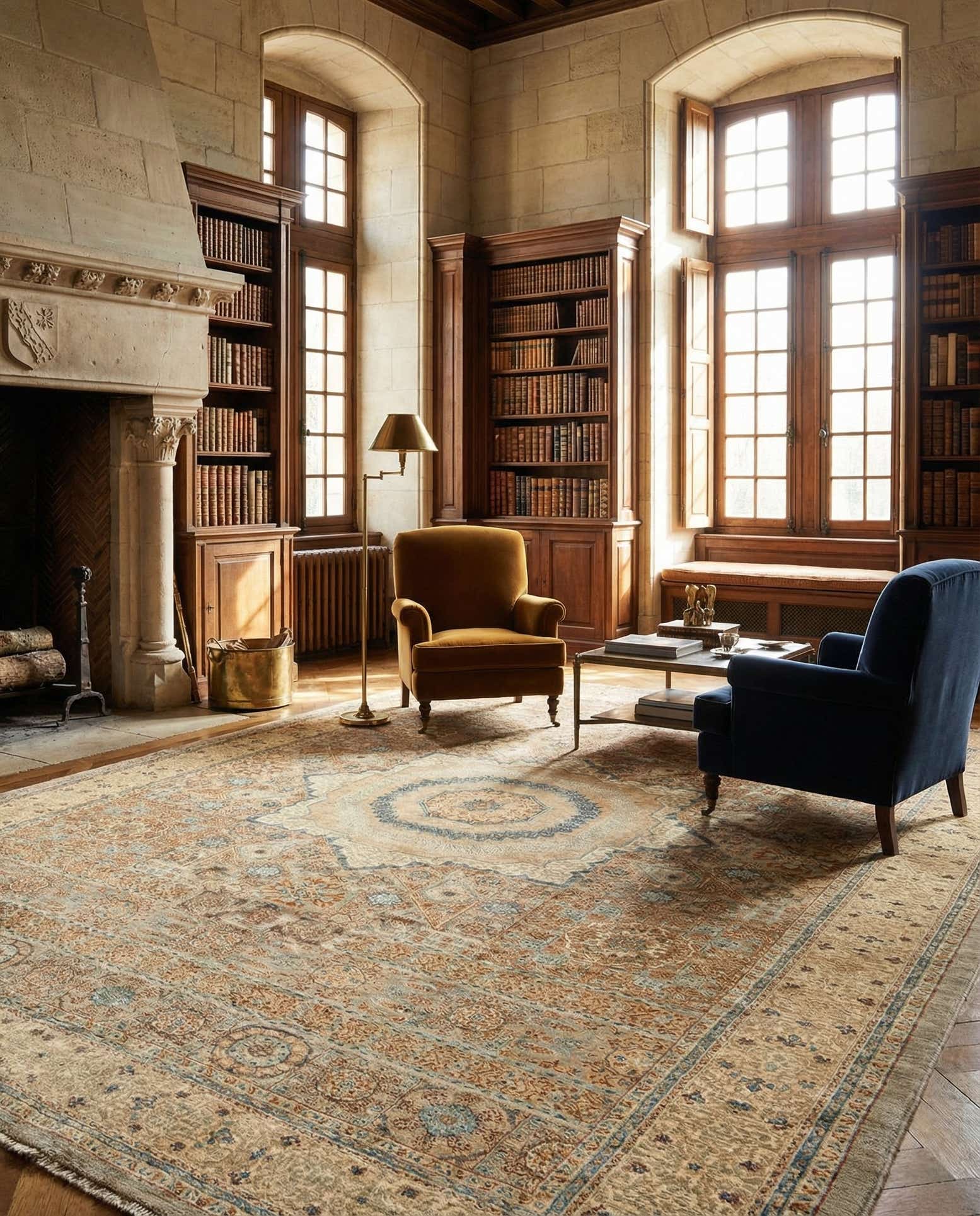 6' 9 x 9' 9 Hand Knotted Amina Rug