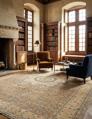 6' 9 x 9' 9 Hand Knotted Amina Rug