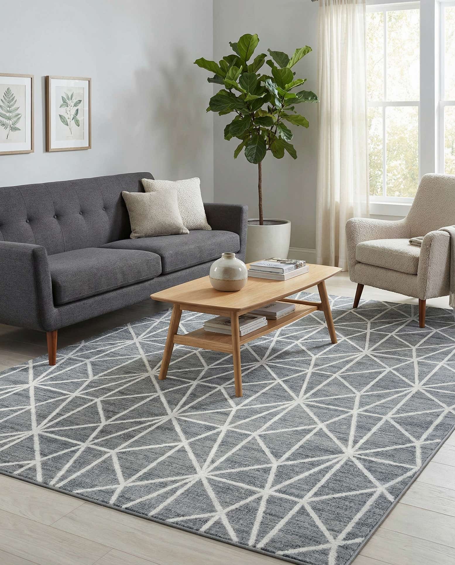 7' x 10' Lattice Trellis Rug