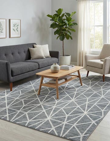 7' x 10' Lattice Trellis Rug