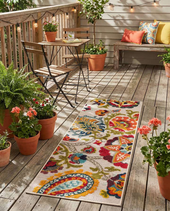 2' x 5' Easy-Clean Casablanca Indoor / Outdoor Runner Rug