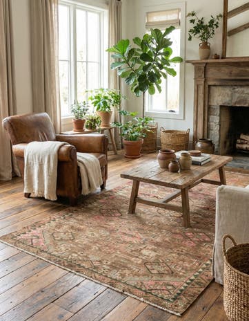 3' 7 x 6' 9 Hamedan Rug