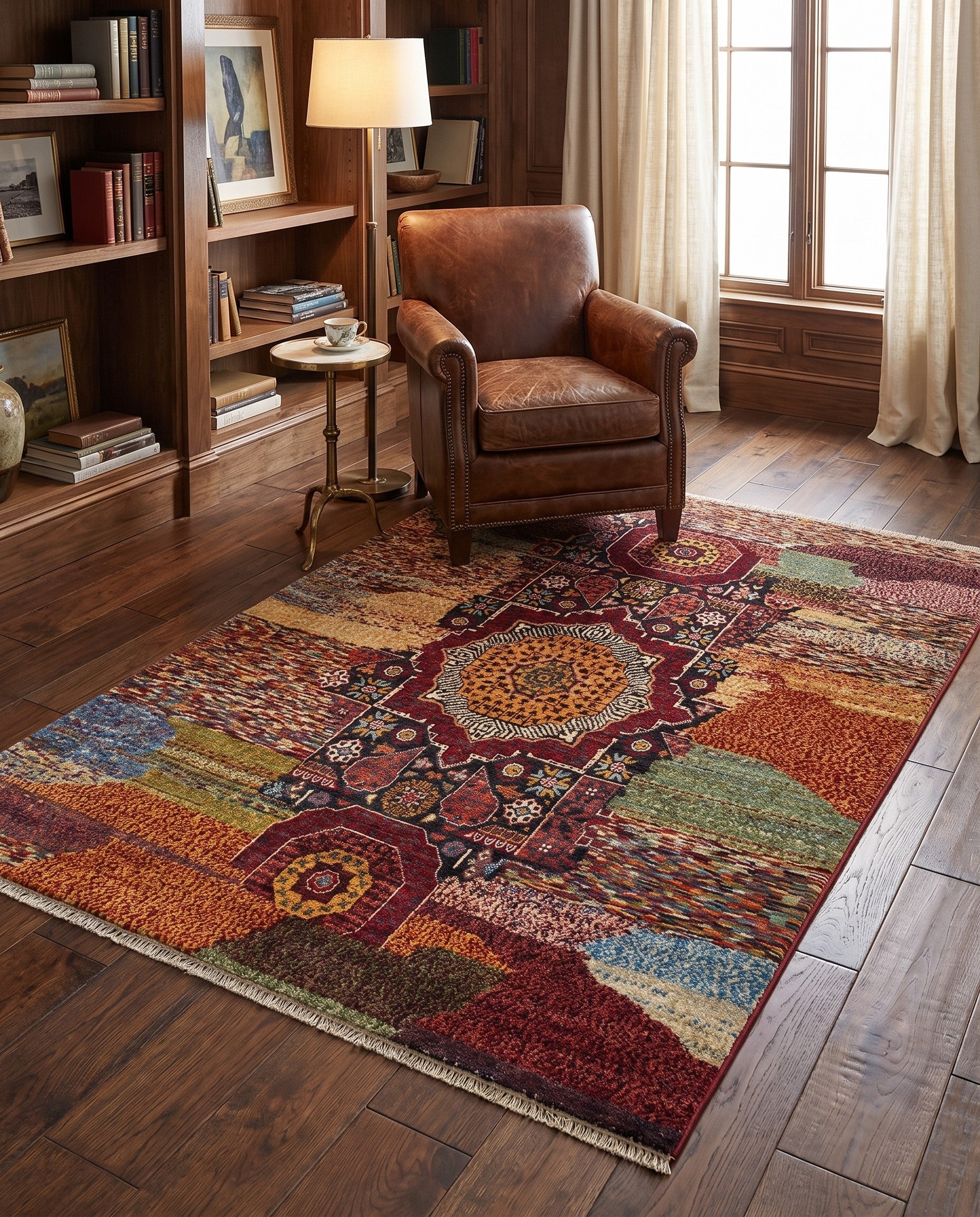 4' x 5' 11 Hand Knotted Mamluk Ziegler Rug