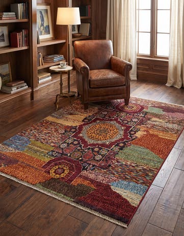 4' x 5' 11 Hand Knotted Mamluk Ziegler Rug