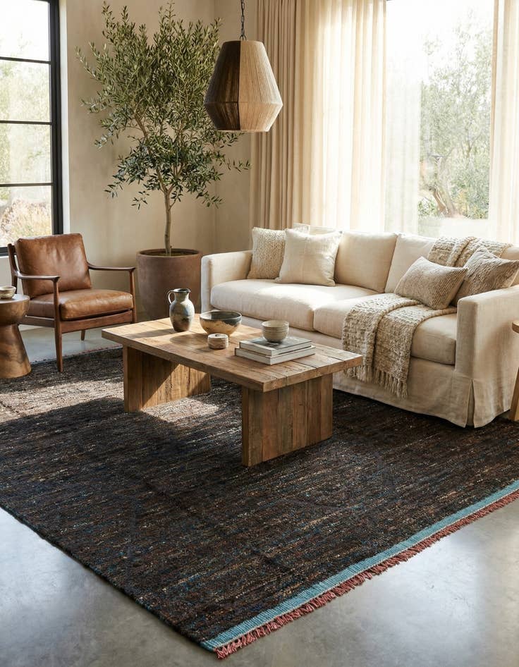 Detail image of 7' 10 x 10' 6  Hand Knotted Moroccan Wool Rug