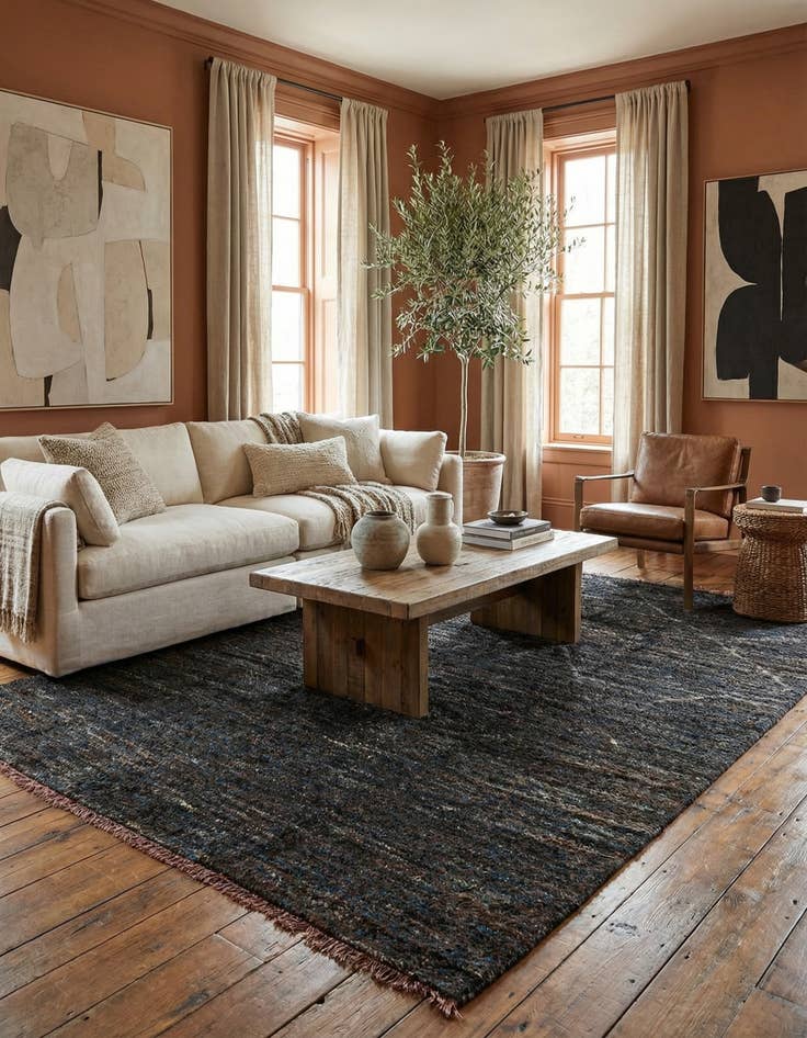 Detail image of 7' 10 x 10' 1  Hand Knotted Moroccan Wool Rug